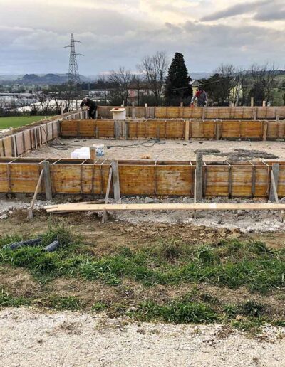 Realizzazione nuova fondazione su cordoli in cls. a. - Nuova Costruzione