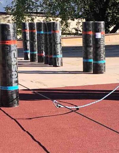 Realizzazione nuovo manto impermeabile con nuova guaina ardesiata - Ancona